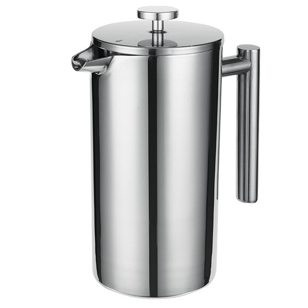 Máy Ép Cà Phê Bằng Thép Không Gỉ 800Ml 3 Bộ Lọc Chống Bỏng Chống Gỉ