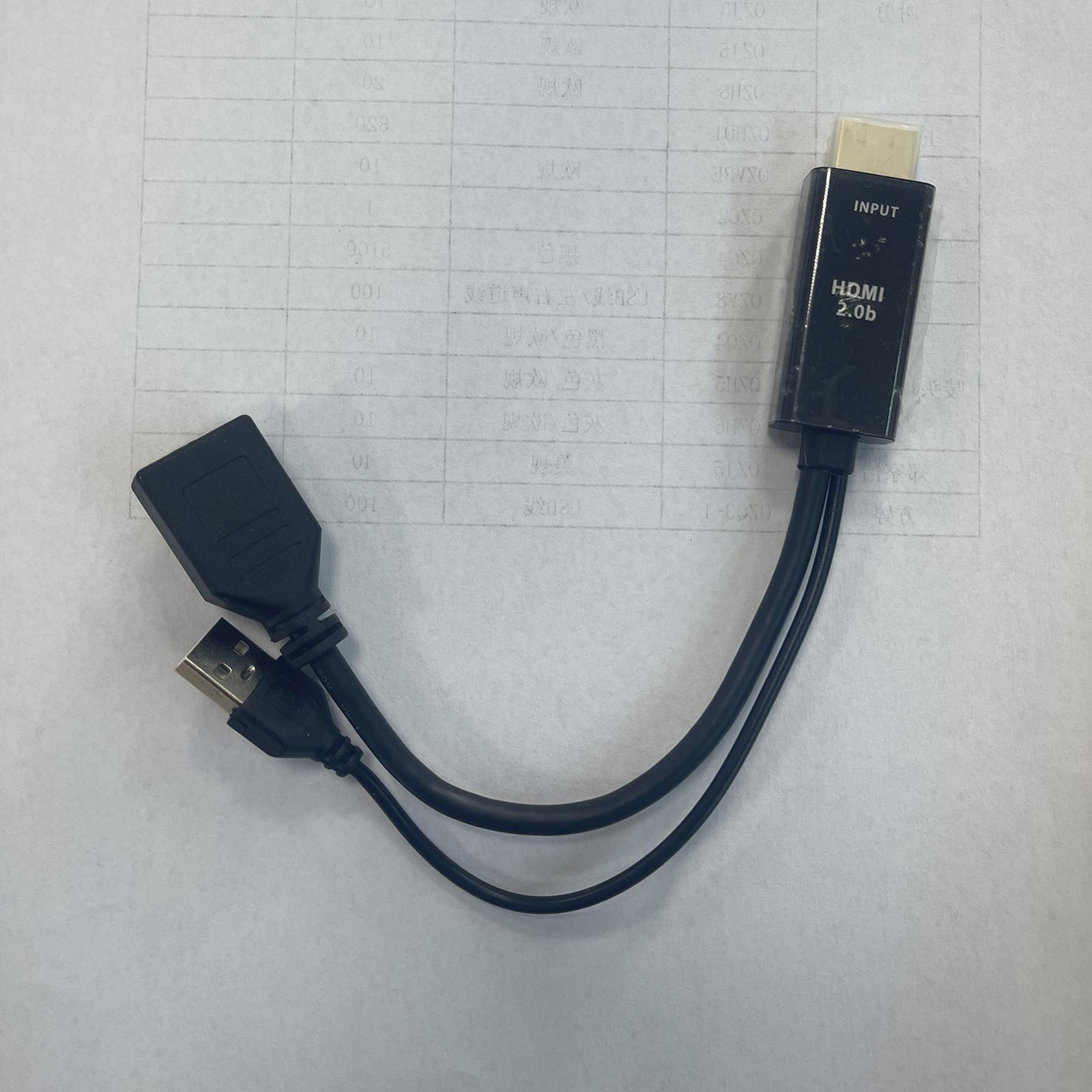 HDMI to DisplayPort Adapter Converter Cable Connector 1080P 4K with USB