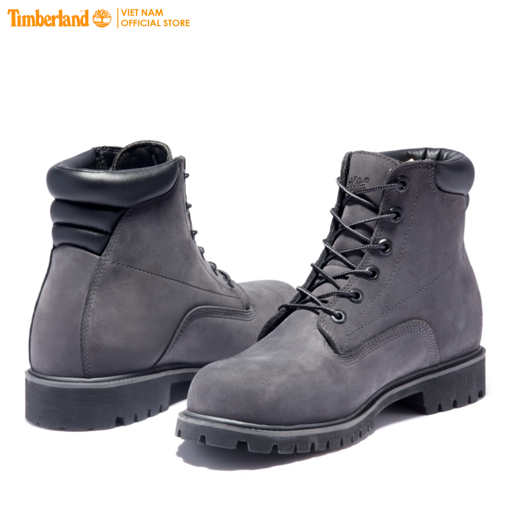 [Original] Timberland Giày Boot Nam Cổ Cao 6 inch Basic Alburn Boot WP Dark Grey Nubuck TB0A1OIZ2M