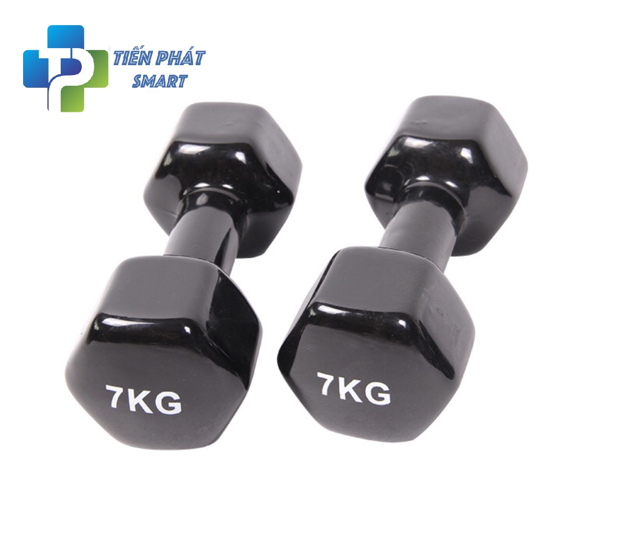 Bộ 2 Tạ Tay 6kg Bọc Cao Su Trơn Lõi Thép Cao Cấp Mầu đen