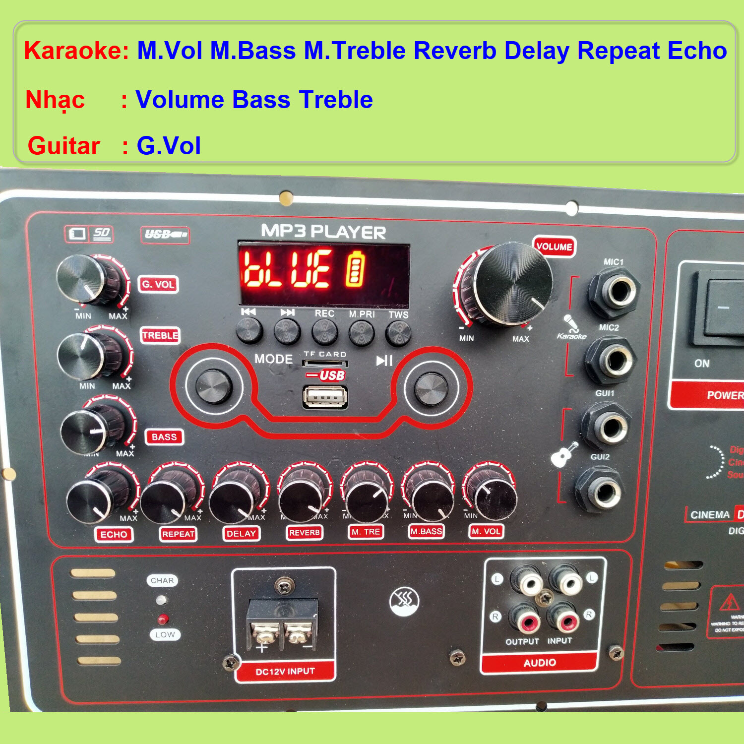 Mạch loa kéo Reverb DSP chạy FET công suất 200W 8 ôm – 400W 4 ôm, loa kéo ĐÔI 5 – 4 – 3 tấc hoặc loa kéo ĐƠN 5 – 4 tấc - NGANG