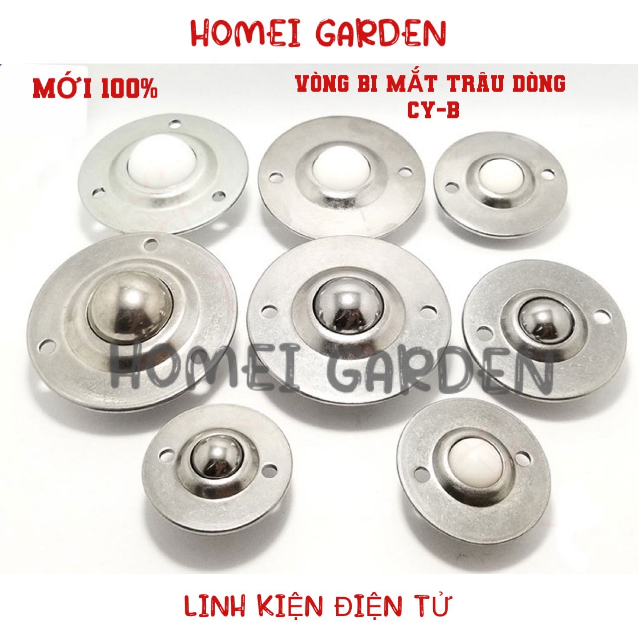 Bánh xe đĩa bay vòng bi mắt trâu CY-16B phi 16 đường kính ngoài 50mm tải 15kg mới 100% - HM0177
