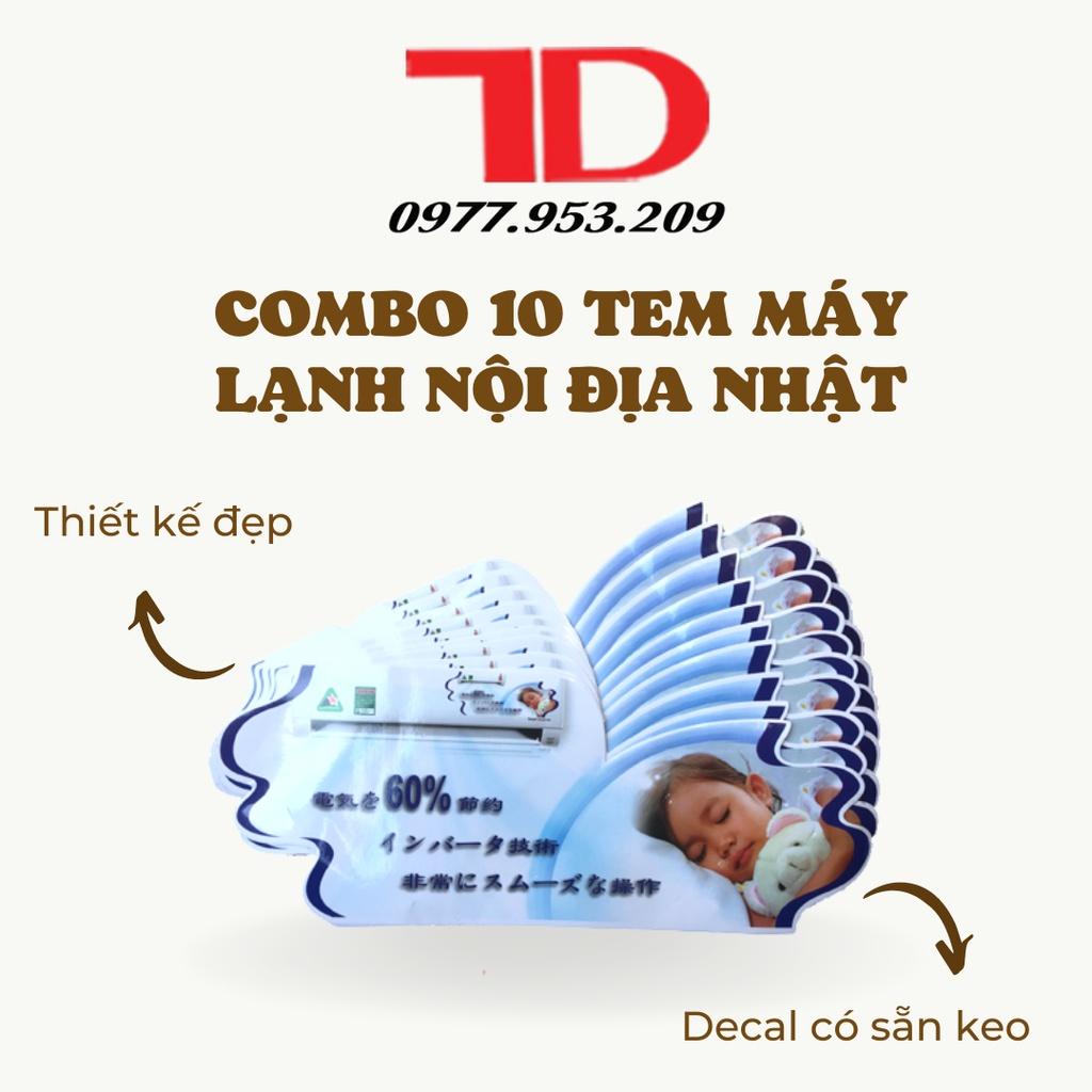 Combo 10 Tem dành cho Máy Lạnh nội địa Nhật mẫu 1