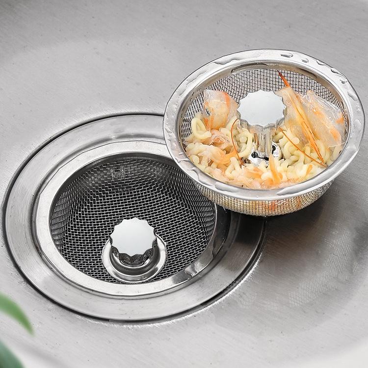 Lưới Inox Lọc Rác, Lưới Lọc Rác Bồn Rửa Chống Tắc Nghẽn Không Gỉ
