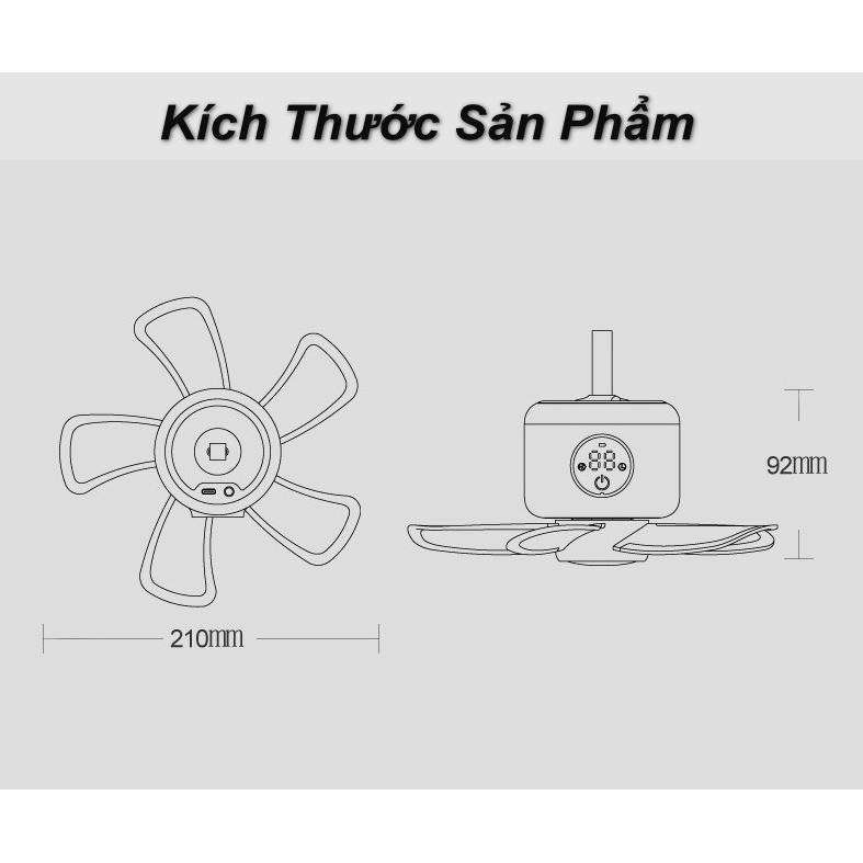 Quạt Trần Tích Điện Safe GreenPower (kèm remote) - Home and Garden