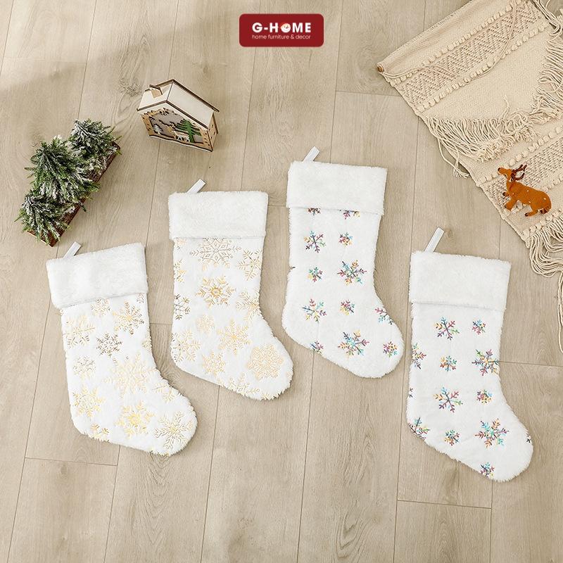 Tất treo trang trí giáng sinh GHOME tất decor noel mang không khí lễ hội giáng sinh vào nhà TAT22 M1