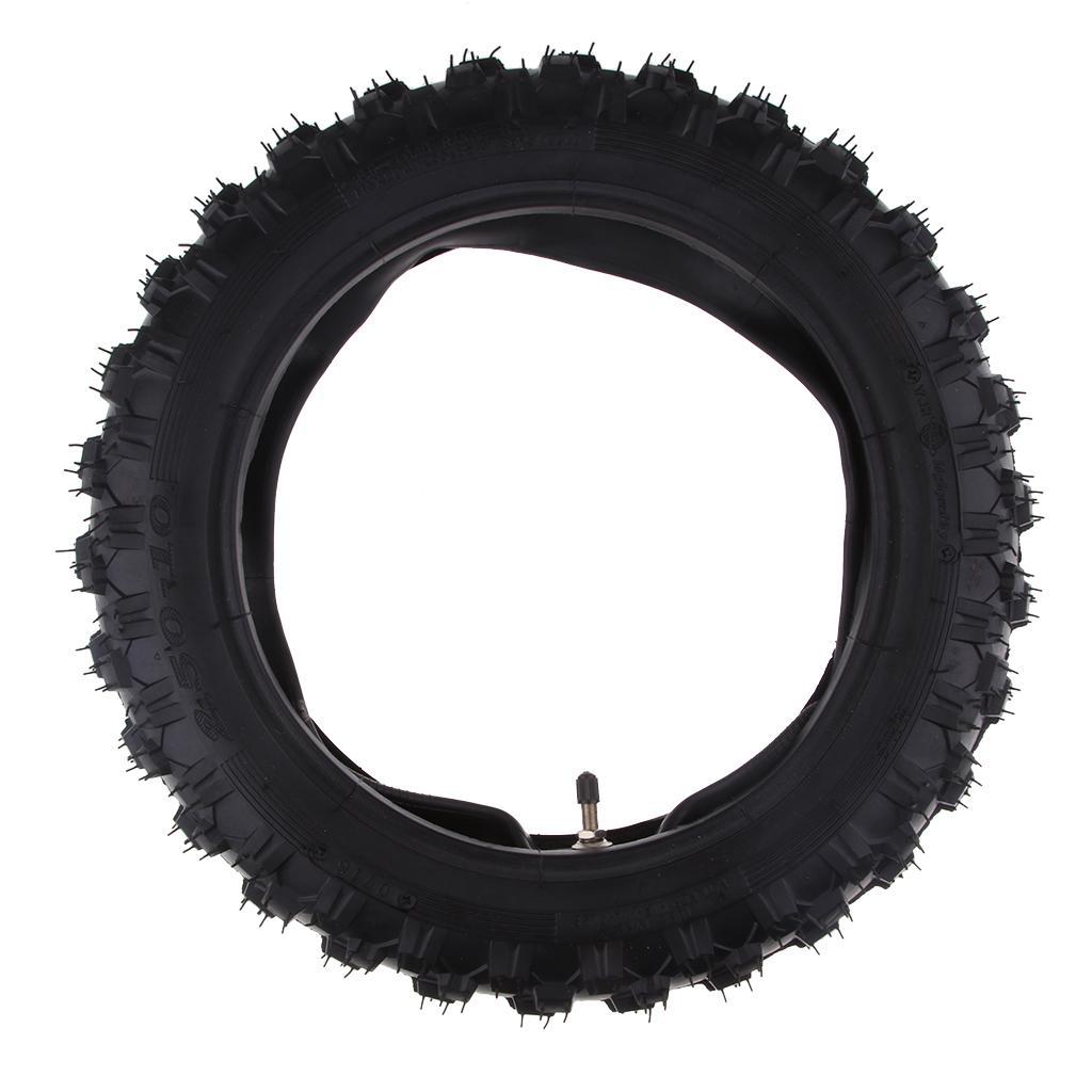2 Pieces Black 2.50-10 2.50x10 Rubber Tire & Inner Tube Set for CRF50 XR50