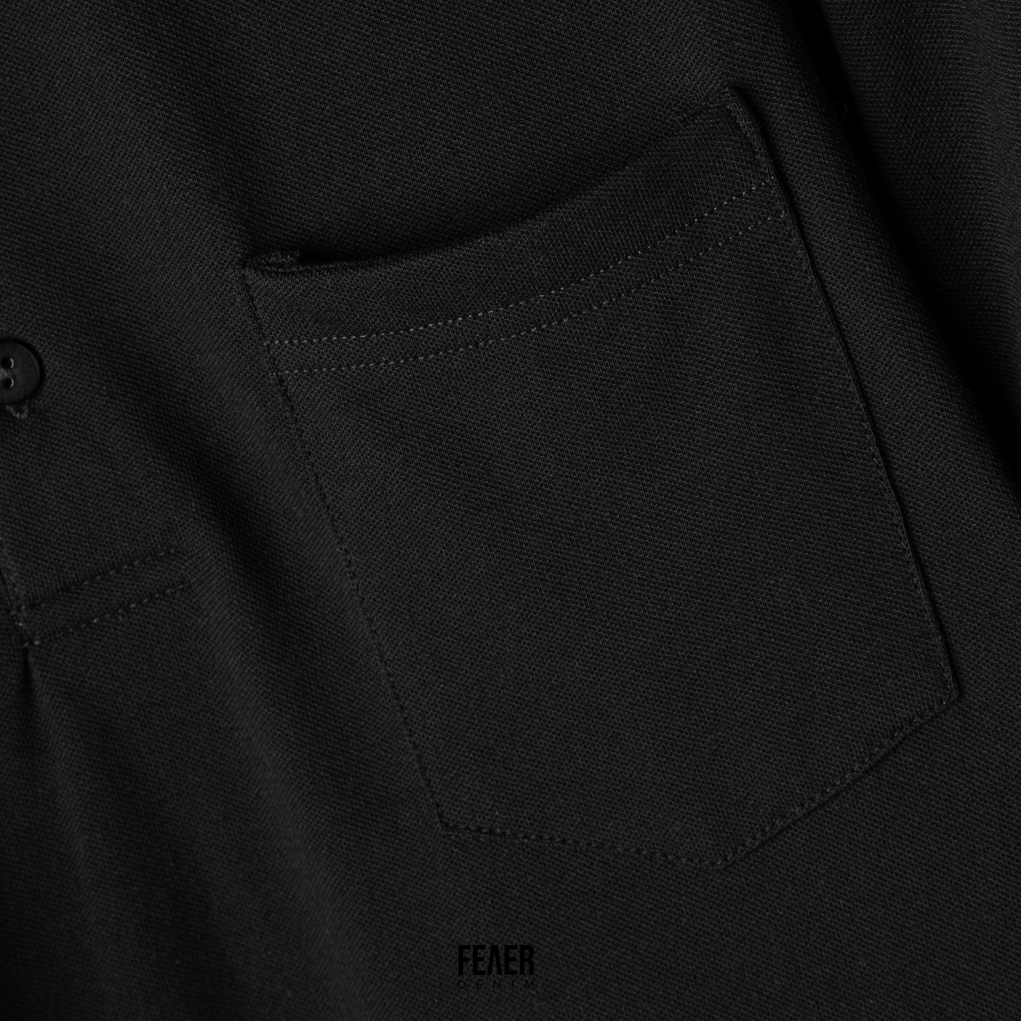 Áo Polo Nam Embroidered Collar FEAER DENIM Form chuẩn, Chất Cotton 100%, Họa Tiết Trẻ Trung