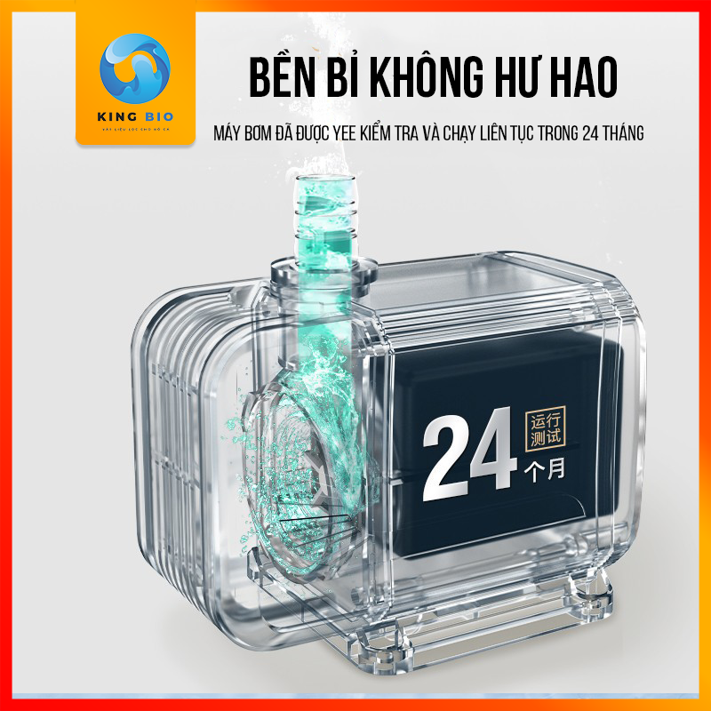 Máy bơm chìm cao cấp siêu êm Yee - thiết kế sang trọng hiện đại cho bể cá