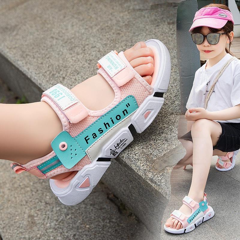 Sandal Bé Trai Sandal Bé Gái Từ 2-13 Tuổi Siêu Nhẹ Đế Êm Chống Trơn Trượt Dáng Thể Thao Phong Cách Hàn Quốc D54