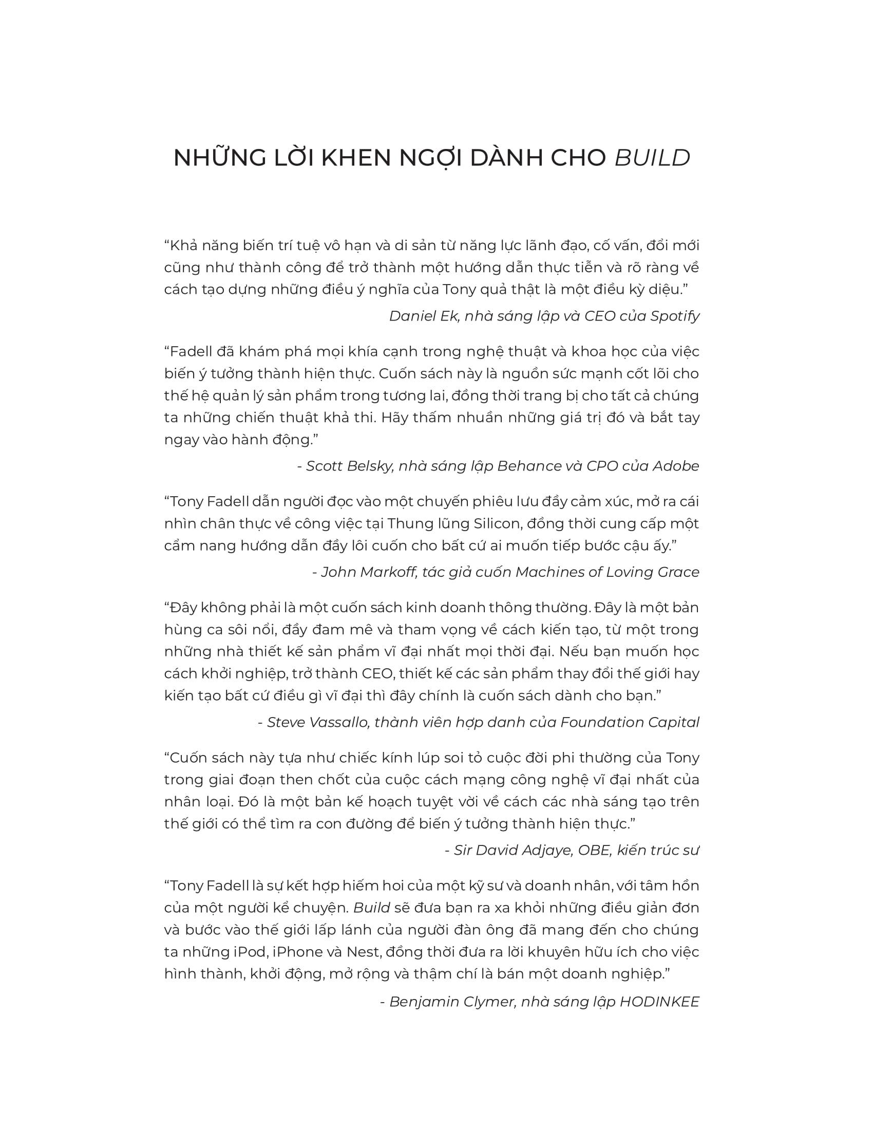 Build - Những Điều Đáng Làm Tạo Ra Sản Phẩm Đáng Giá