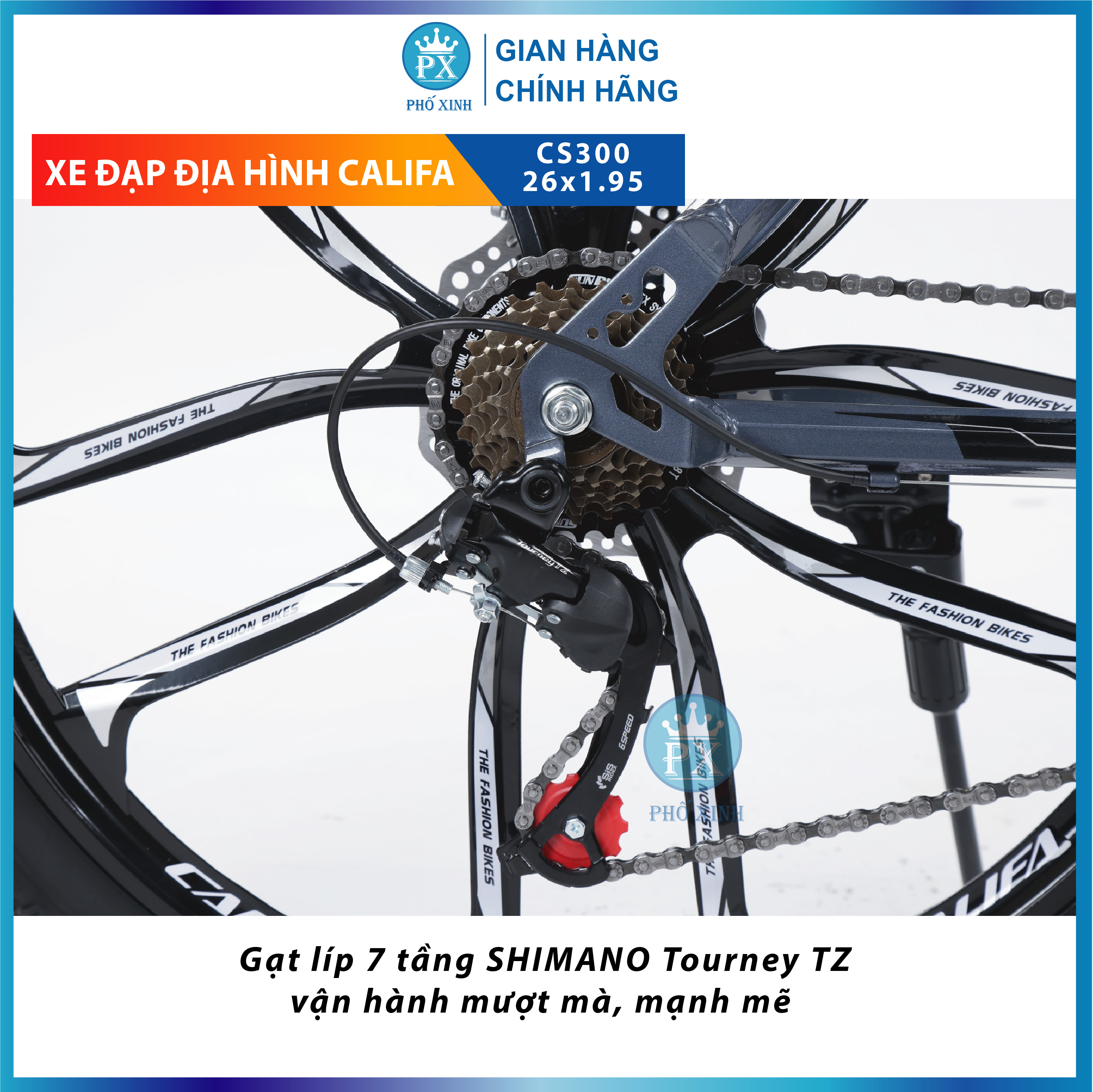 xe đạp địa hình Califa CS300 Bánh 26 inch