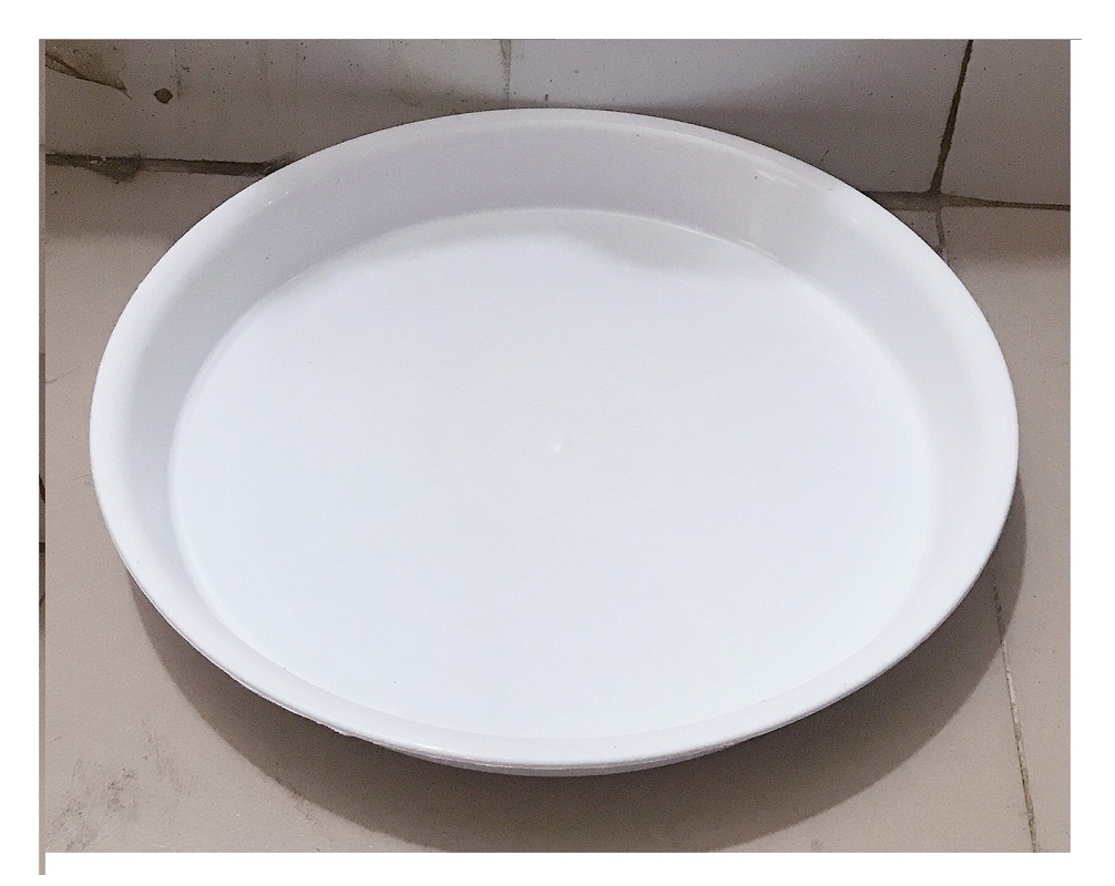 3 Khay Lót Đế Chậu D300 - Màu Trắng
