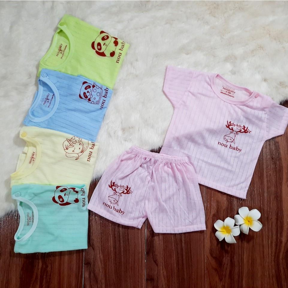 Bộ cotton giấy (mẫu trơn) cho bé 0-15 tháng tuổi- BNN