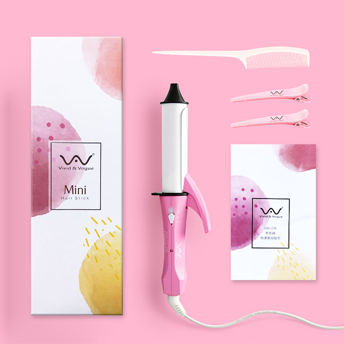 Máy uốn xoăn Mini VIVID&amp;VOGUE - VAV106