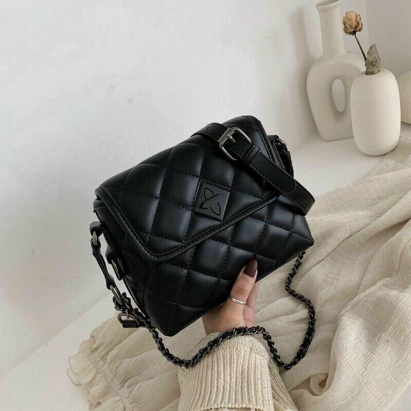 Túi Đeo Chéo Trần Trám khoá Xoay Cực Xinh