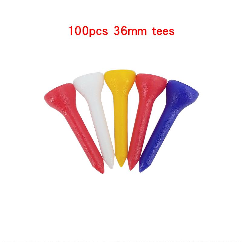 100 Cái/túi Nhựa Golf TEE Loại Cốc Nhiều Màu Sắc Bóng Golf Giá Đỡ Tee Nhẹ Bền Bóng Tập Chơi Golf Tee phụ Kiện Chơi Golf Color: 100pcs 70mm