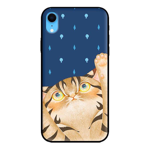 Ốp in cho iPhone XR Mèo Xanh - Hàng chính hãng