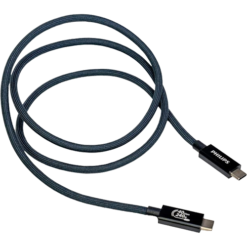 Cáp USB Type-C to Type-C Philips 240W PD3.0 DLC2608 - Hàng chính hãng