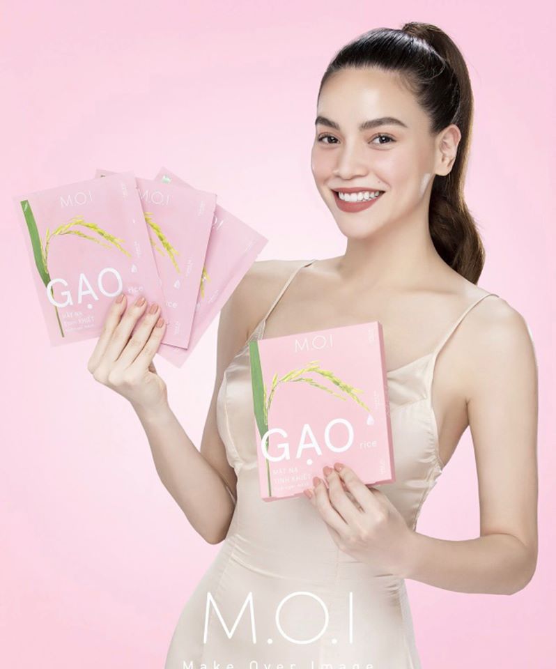 Combo 3 hộp Mặt Nạ Gạo Trong Suốt M.O.I RICE HYDROGEL MASKS Hồ Ngọc Hà (3 Miếng/Hộp)