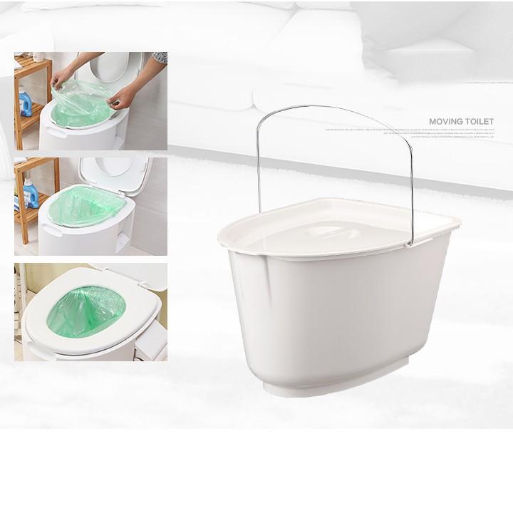 Bồn cầu di động - Toilet di động thích hợp cho người già, người bệnh, rất tiện dụng