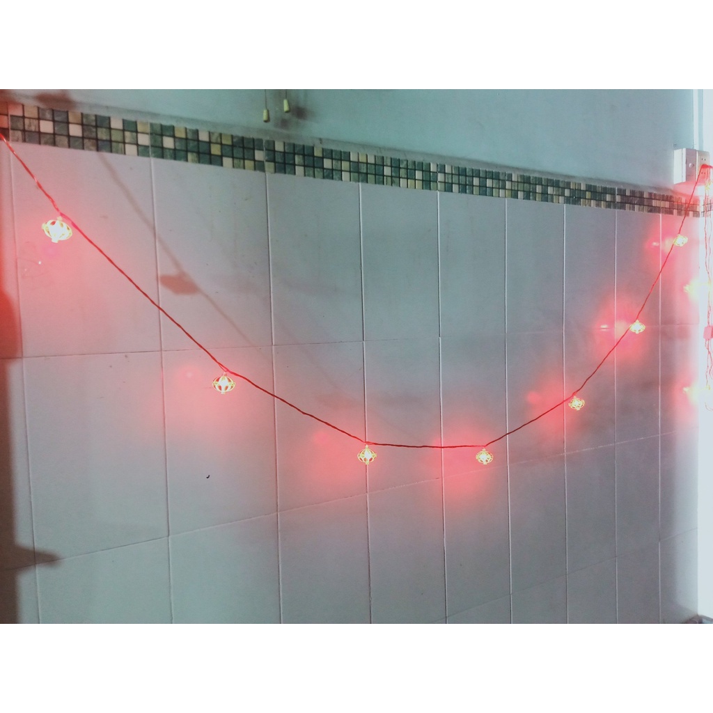 Dây Lồng Đèn Trang Trí Bóng Đèn Led Nháy Trang Trí Dịp Lễ, Tết - Hàng Loại 1 - Chính Hãng MINIIN