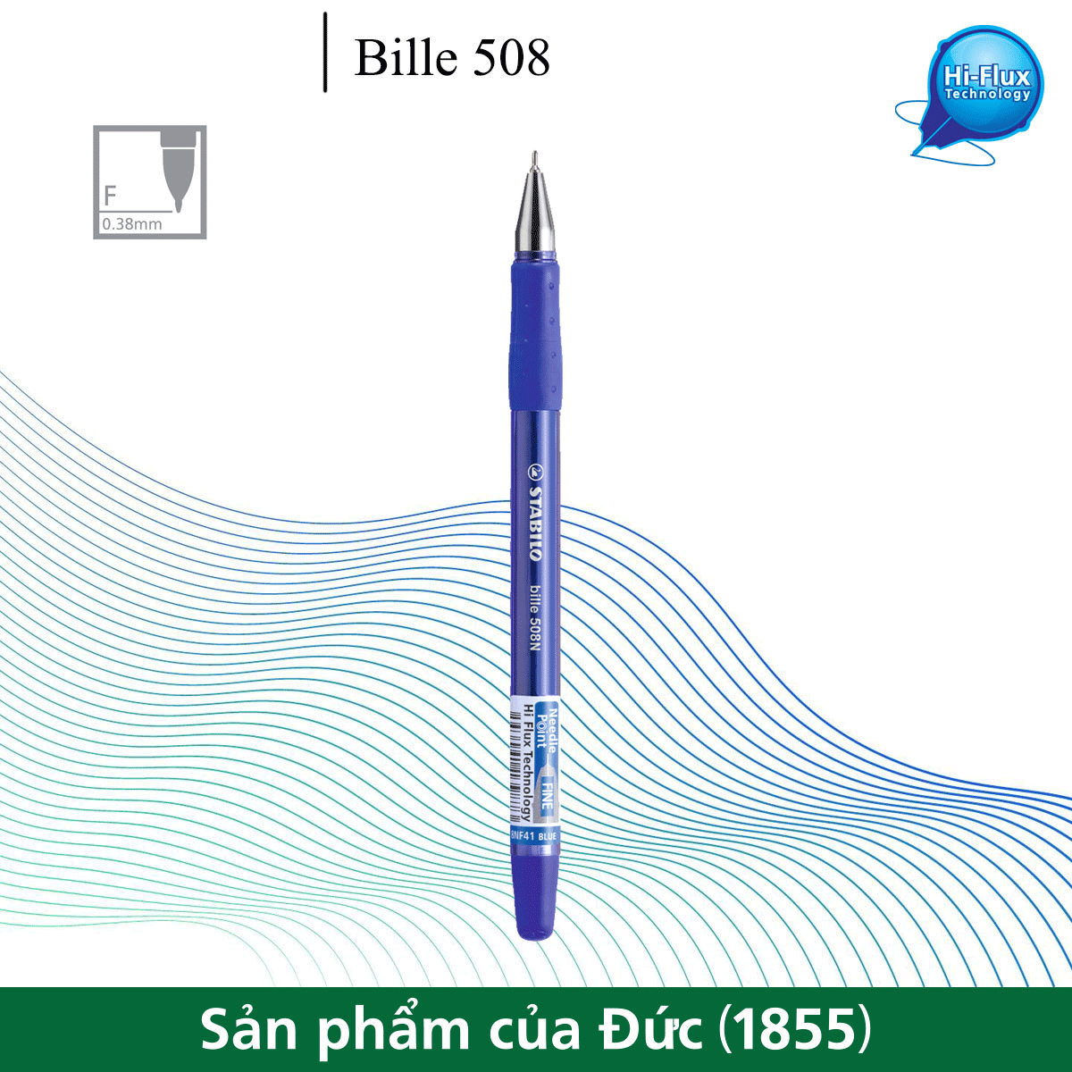 Bút Bi Stabilo Bille 508N BP508NF-BU- Mực Xanh