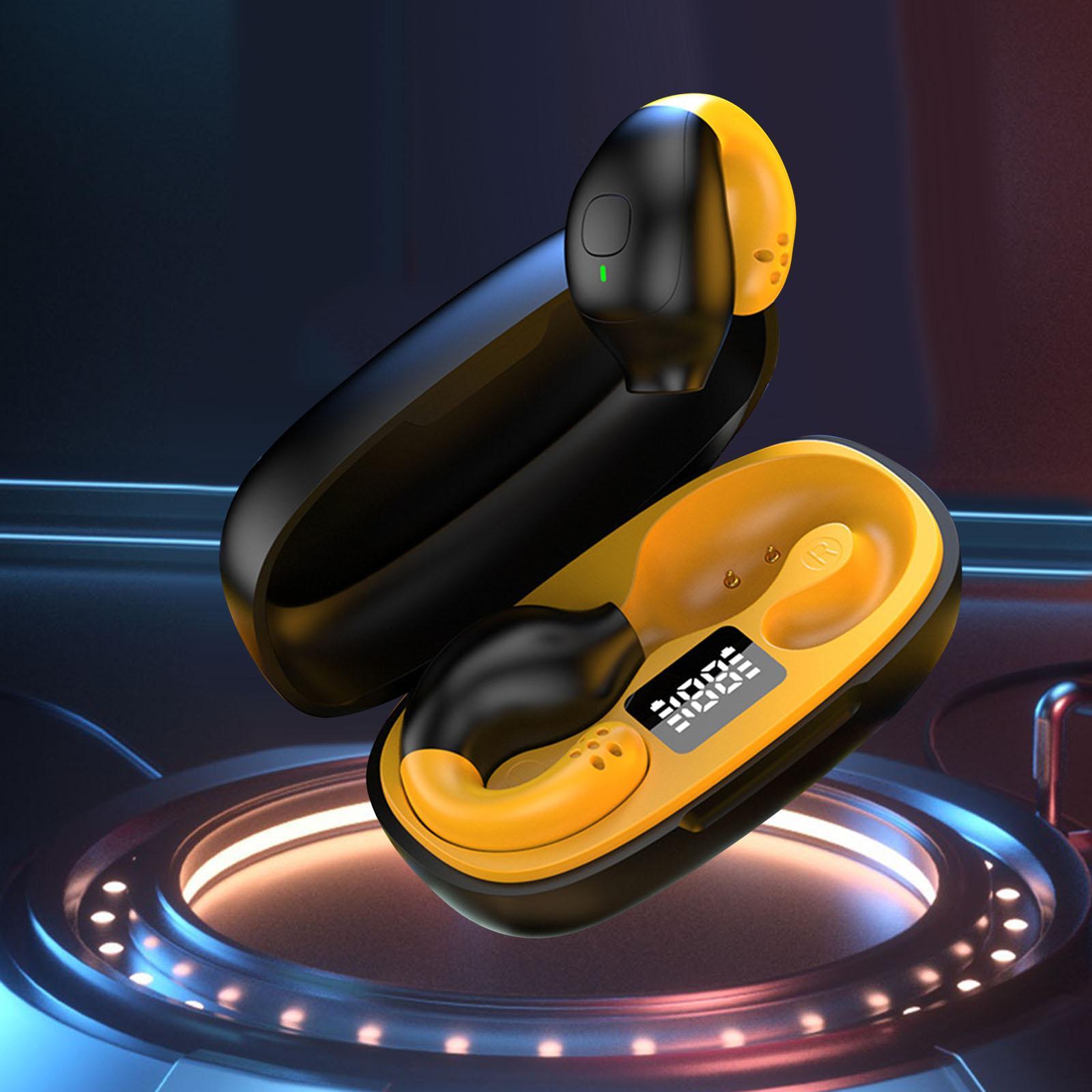 Wireless Sport Earbuds Earphone Noise Reduction with Charging Case Clip on Earbud Business Earphones for Running Gym Exerciese Sport Cycling