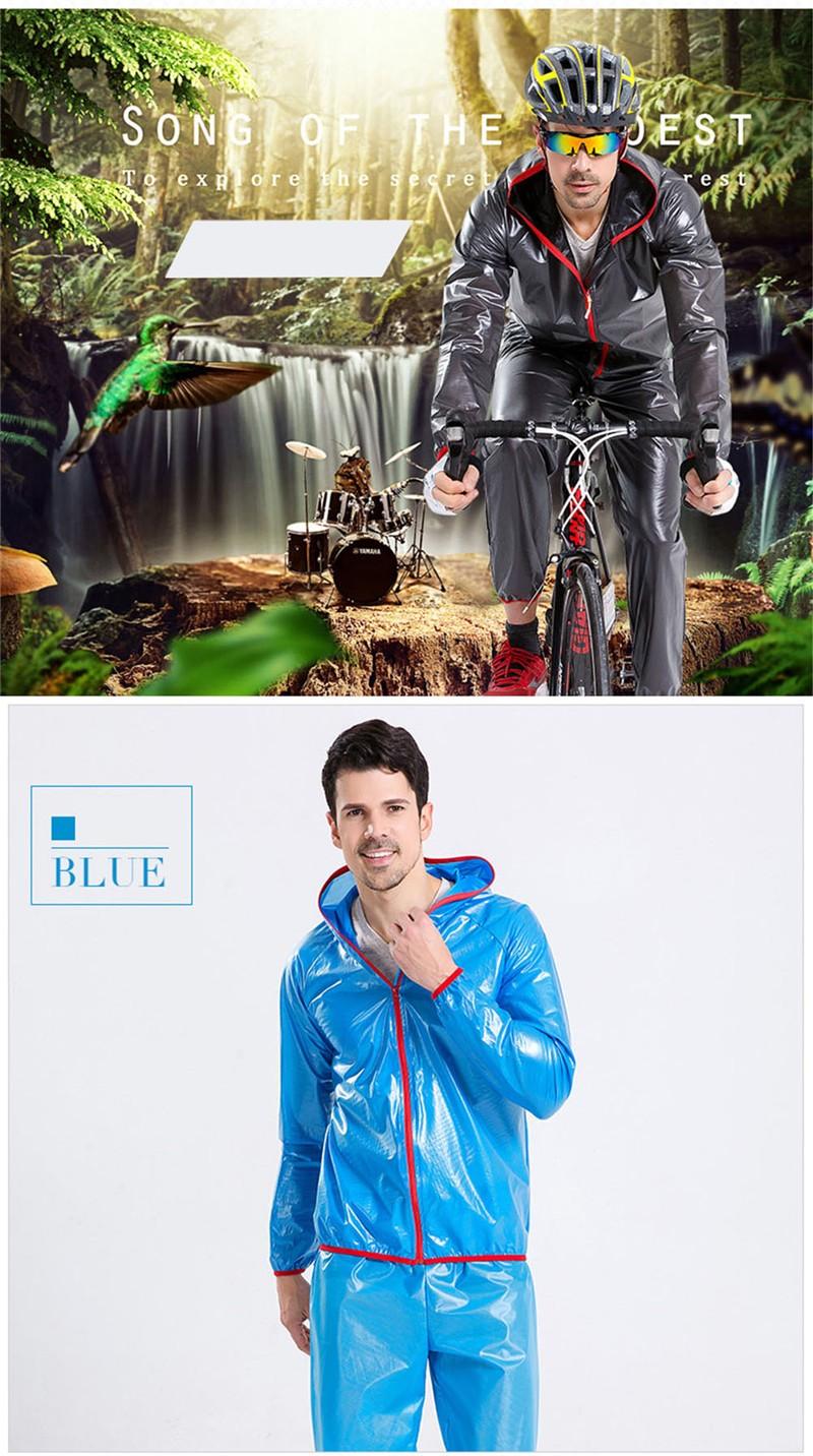 TÂY ĐI XE ĐẠP Đi Xe Đạp Áo Chống Gió Chống Nước Áo Mưa Xe Đạp Áo Khoác Nhanh Khô Áo Ciclismo MTB Quần Áo Áo Mưa Đi Xe Đạp Color: White coat Size: M
