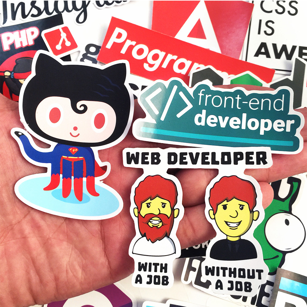 Bộ 26 Sticker Logo Developer Programing Lập Trình Viên - Chống Thấm Nước