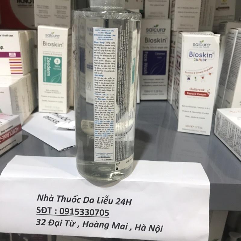 Nước tẩy trang laroche Posay cho da nhạy cảm La Roche Posay Micellar Water Ultra Sensitive Skin 400ml