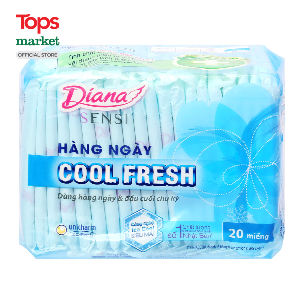 Băng Vệ Sinh Diana Hàng Ngày Sensi Cool Fresh 20M