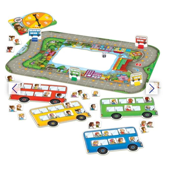Trò chơi trí tuệ Bus Stop - Orchard Toys giúp trẻ phát triển kỹ năng giao tiếp xã hội, toán cộng trừ