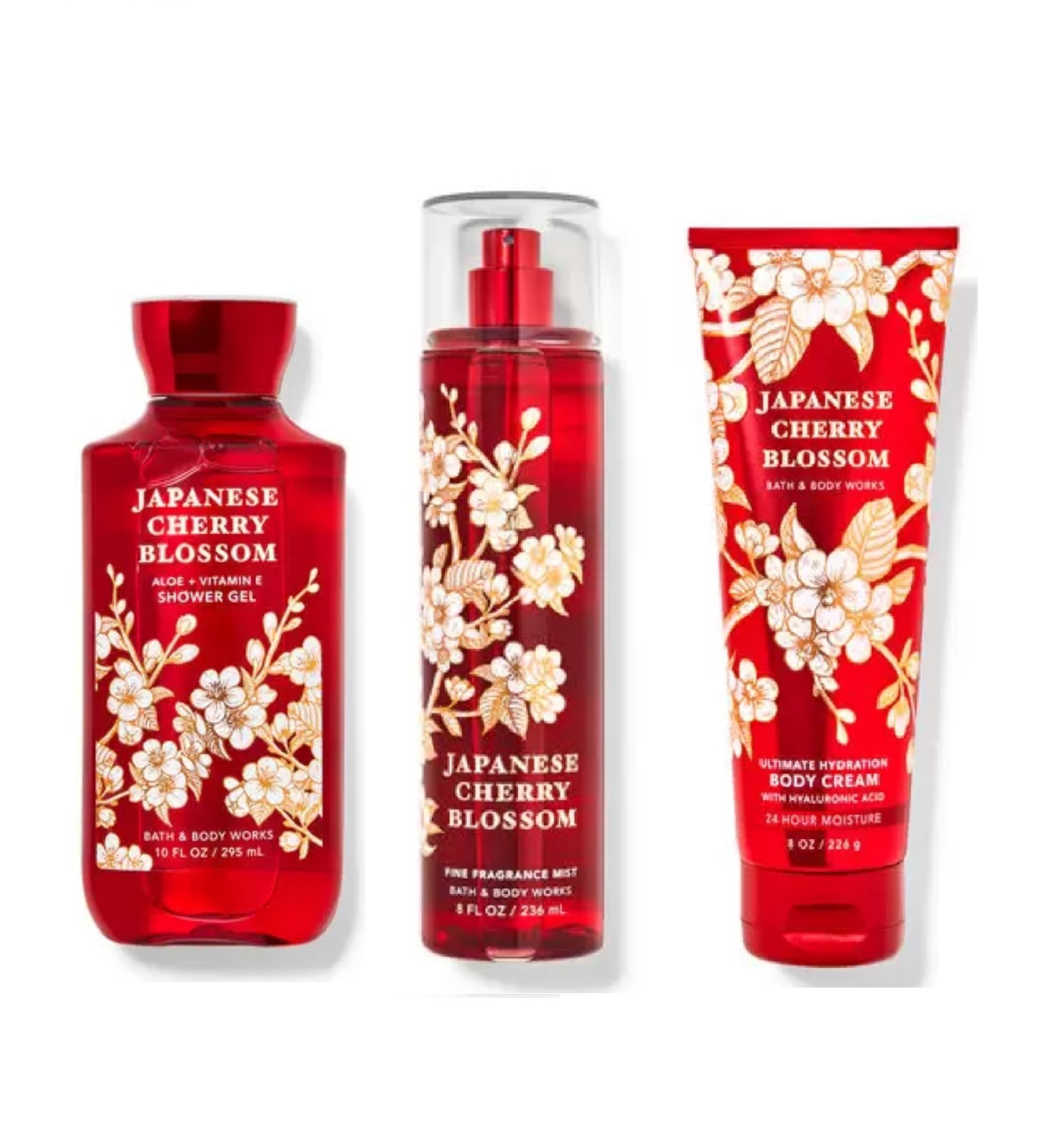 Set tắm dưỡng xịt thơm Bath &amp; Body Works Japanese Cherry Blossom ( phiên bản 2022 )