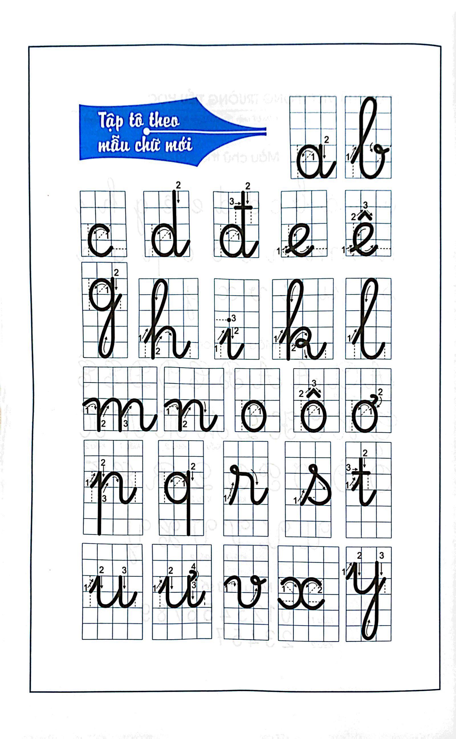 Chuẩn Bị Cho Bé Vào Lớp 1 - Tập Tô Chữ Tập 1 (Tái Bản)