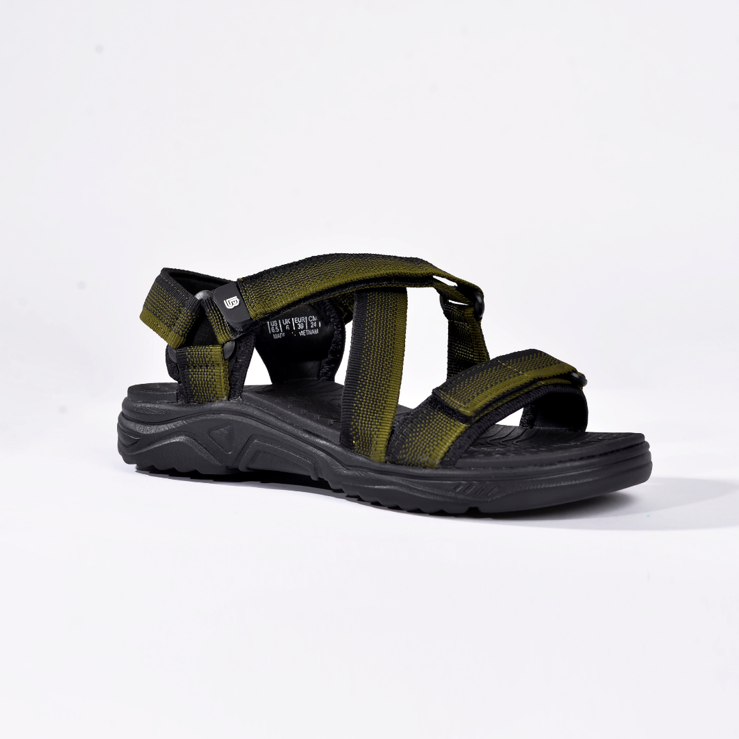 Giày Sandal Nam The Bily Quai Chéo Đôi - Xanh Thổ Cẩm BL02XLTC