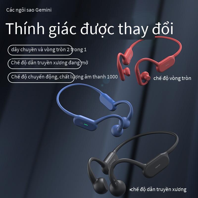 Phong cách mới nhất chế độ kép thể thao tai nghe bluetooth không dây dẫn truyền qua xương vòng năng động không phải tai nghe bluetooth trong tai loại treo phía sau