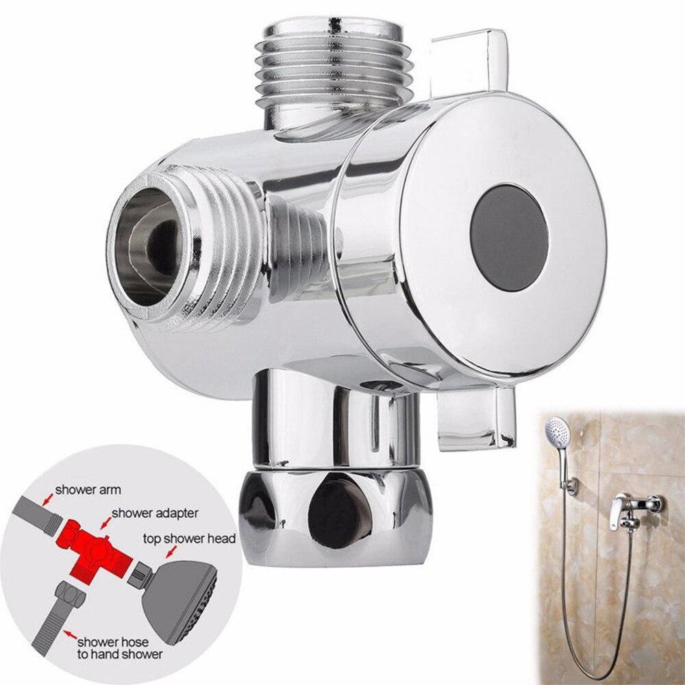 1/2 Inch Three Way T-adapter Valve For Toilet Bidet Shower Head Diverter Valve For switching bathtub toilet bidet spray