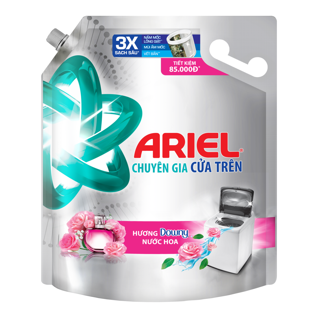 Nước Giặt ARIEL Matic Chuyên Gia Cửa Trên Túi 3.25KG/3.2KG