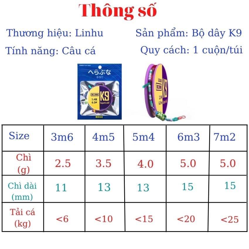 Trục Câu Đài K9 Săn Hàng Buộc Sẵn Cao Cấp. Dây Cước Tàng Hình Siêu Bền