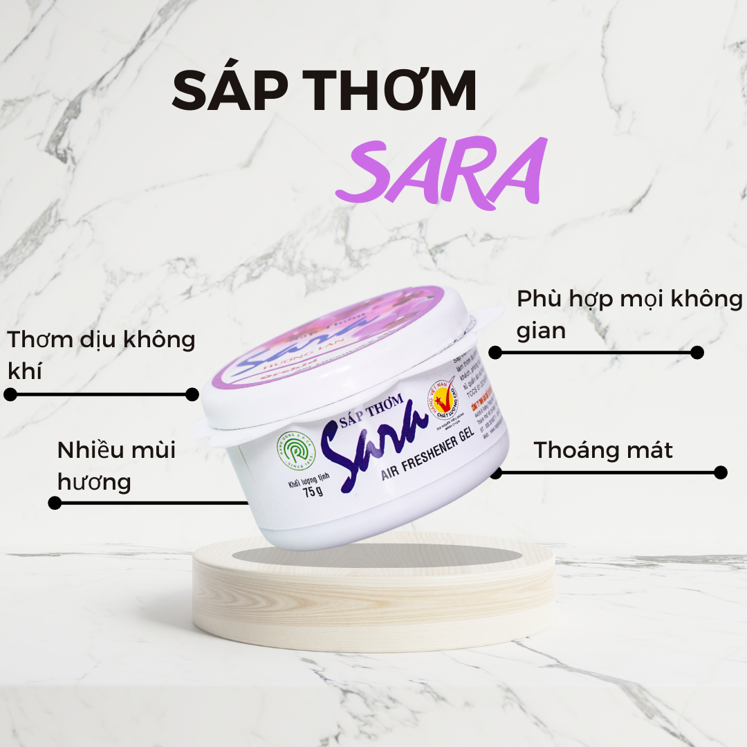 Hình ảnh Sáp thơm bông Sara 75g