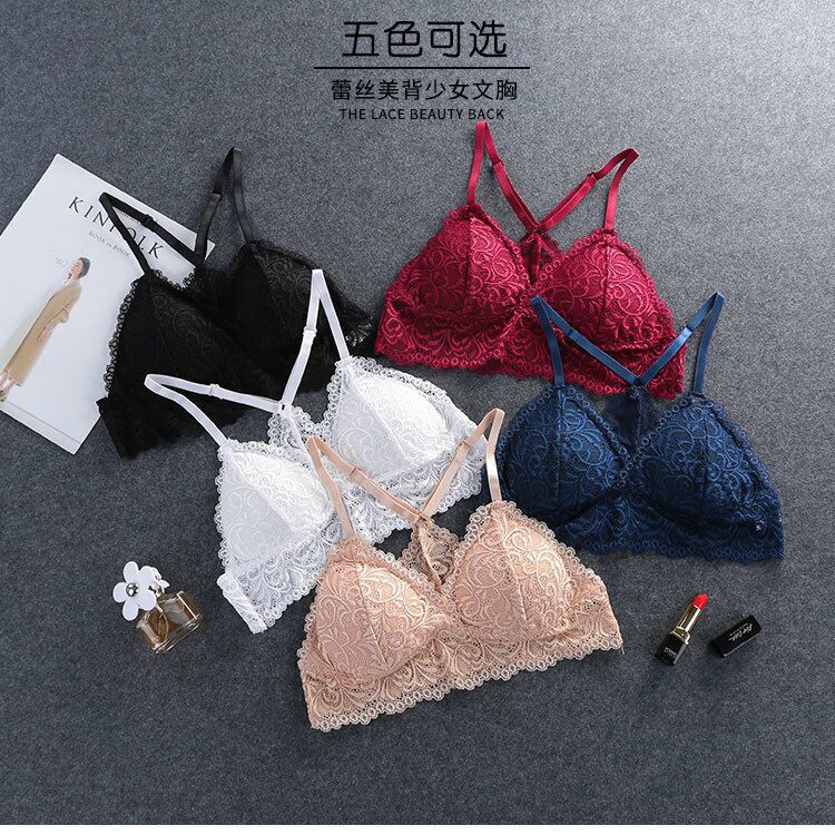 Áo Bralette Ren Hoa Phối Dây Quyến Rũ