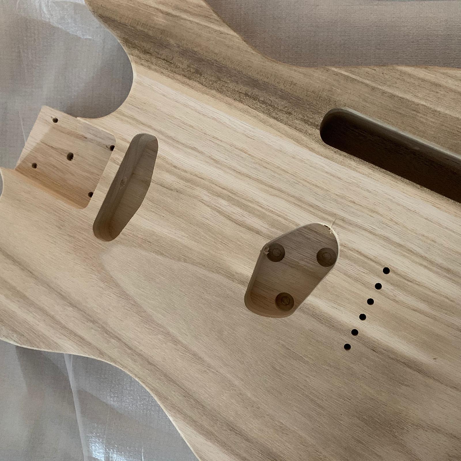 Electric Guitar Body T-Style Maple Empty Guitar Barrel to T Style Electric Guitar DIY Parts, 39*32*4.2CM