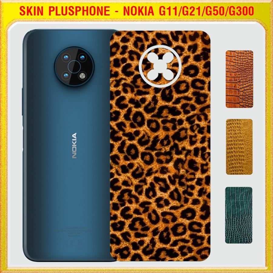 Dán Skin cho mặt sau Nokia G11, G21, G50, G300 vân da cá sấu, da báo