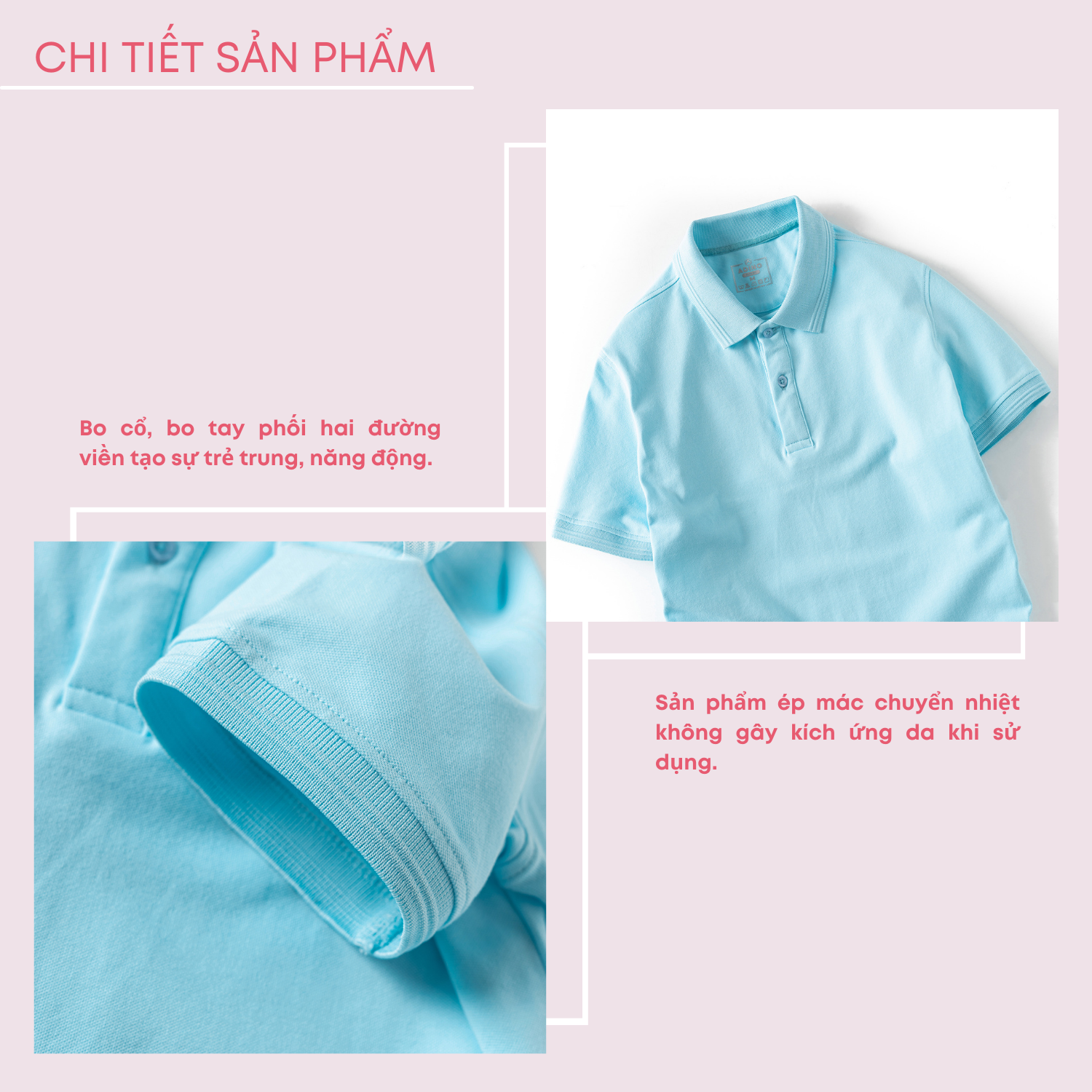 Áo thun có cổ nữ màu xanh ngọc phối viền chìm ADINO vải cotton polyester mềm dáng slimfit công sở hơi ôm trẻ trung APN03