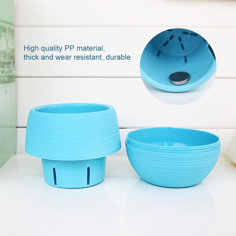 Chậu Cây Mọng Nước Mini Bằng Nhựa Nhiều Màu Sắc Tiện Dụng