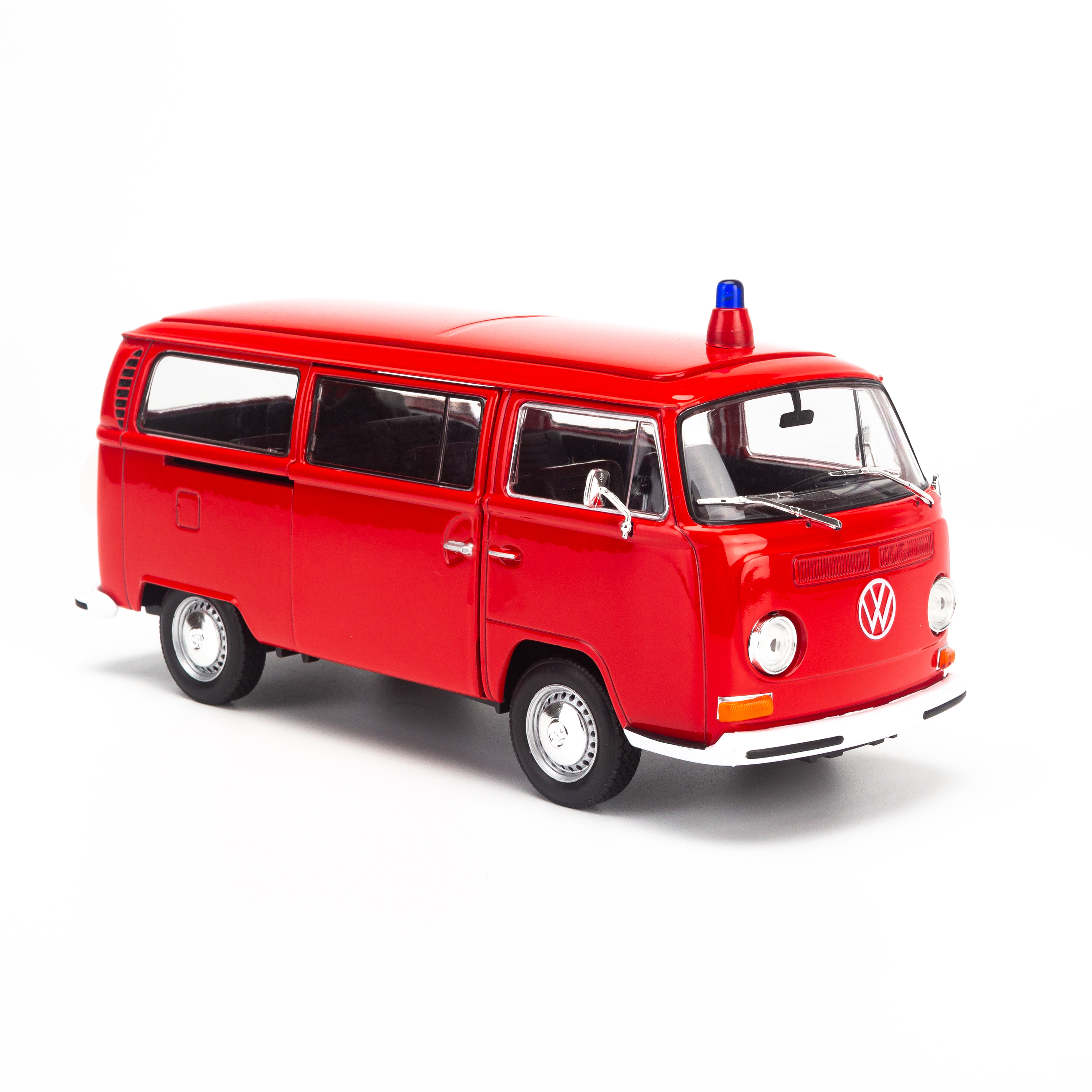 Hình ảnh Mô hình xe 1972 Volkswagen Bus T2 Red 1:24 Welly - 22472W