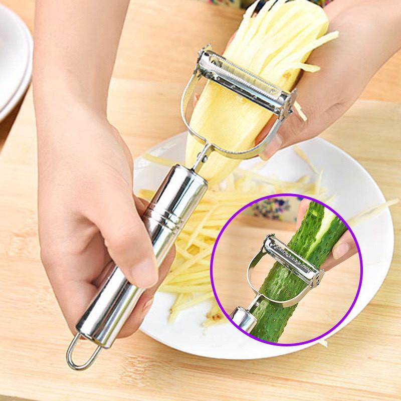 Dụng Cụ Gọt Nạo Bào Củ Quả Thành Sợi Đa Năng Bằng Thép Inox Không Gỉ