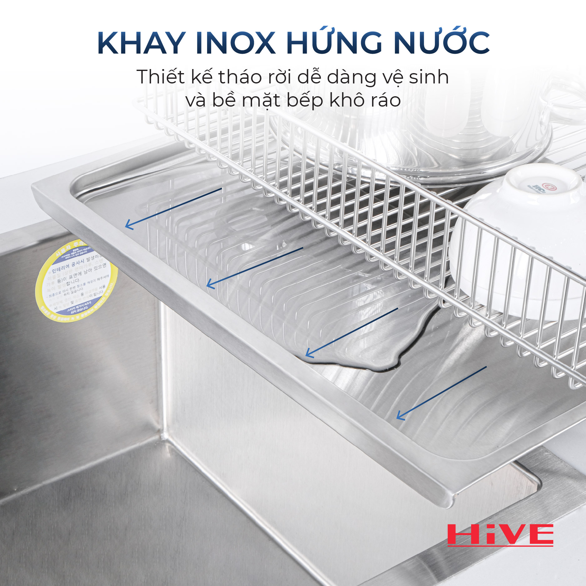 GIÁ ÚP CHÉN BÁT HiVE NOB 2 TẦNG INOX 304 THANH LA CAO CẤP