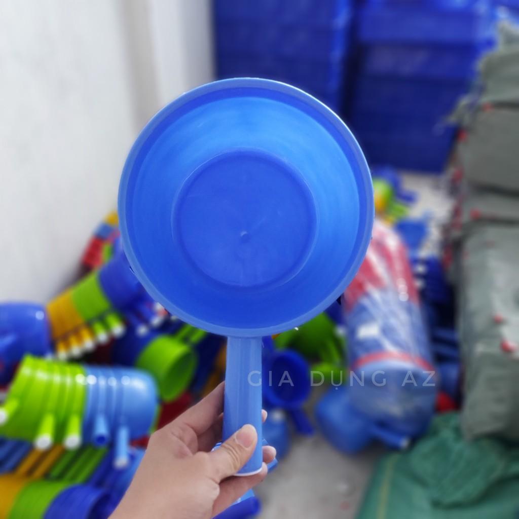 Gáo múc nước màu đỏ, xanh lá, xanh dương, vàng, đủ kích cỡ lựa chọn, nhựa chính phẩm không mùi, bền bỉ an toàn sức khỏe